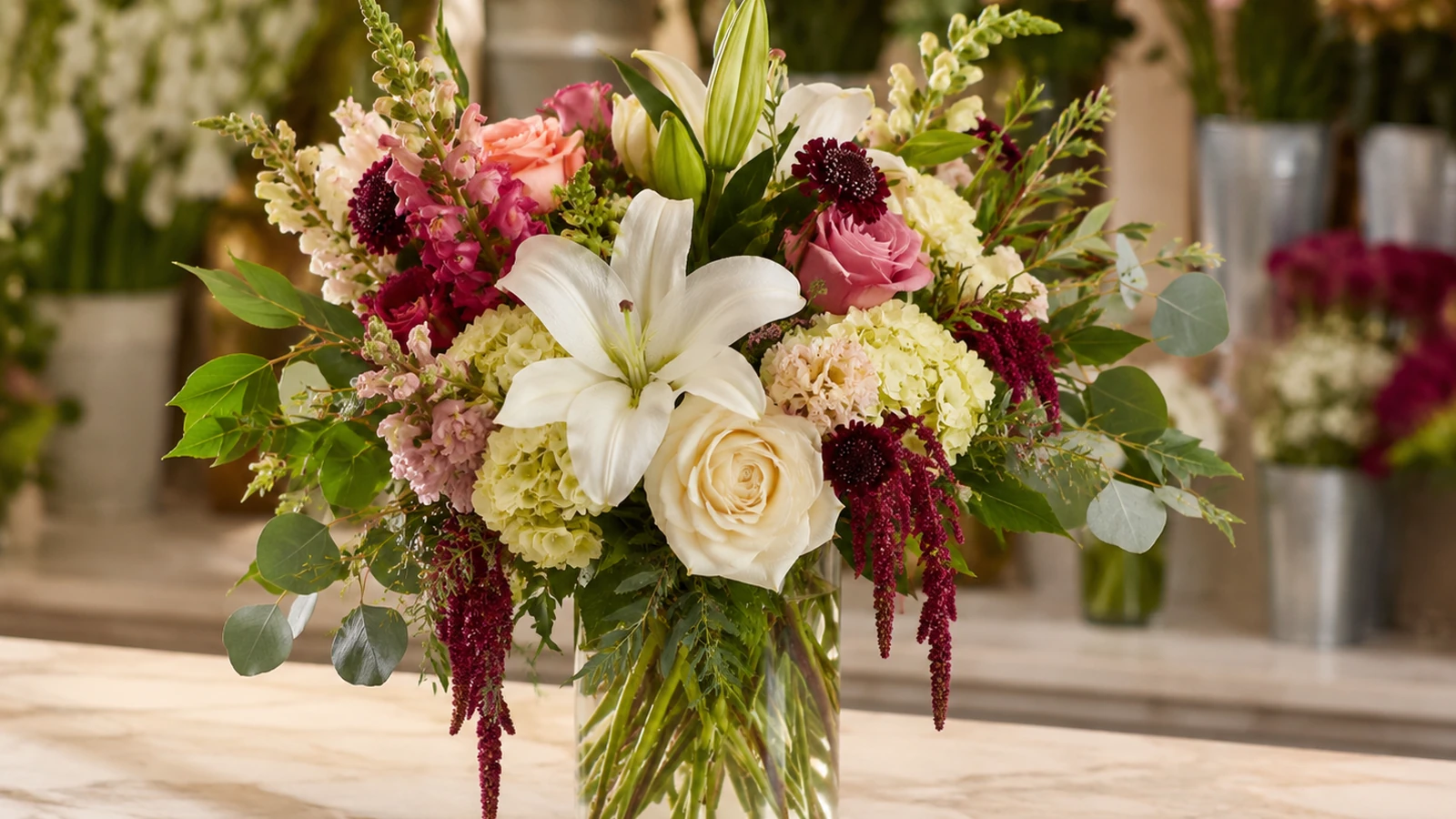 Premium elegant flower arrangement for Green Hills Nashville delivery by Velvet Rose