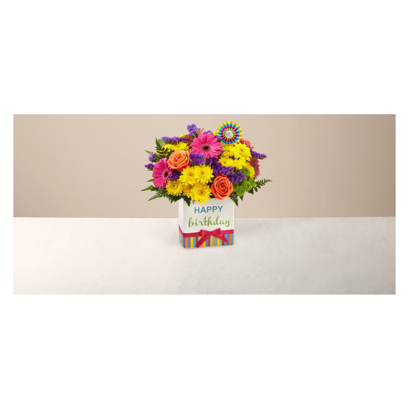 Birthday Brights Bouquet arrangement option 4