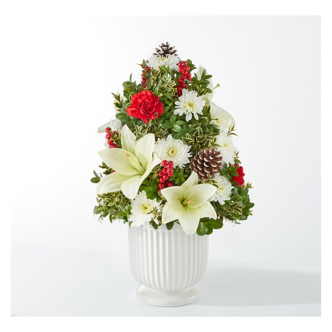 Festive Moments Tree flower arrangement