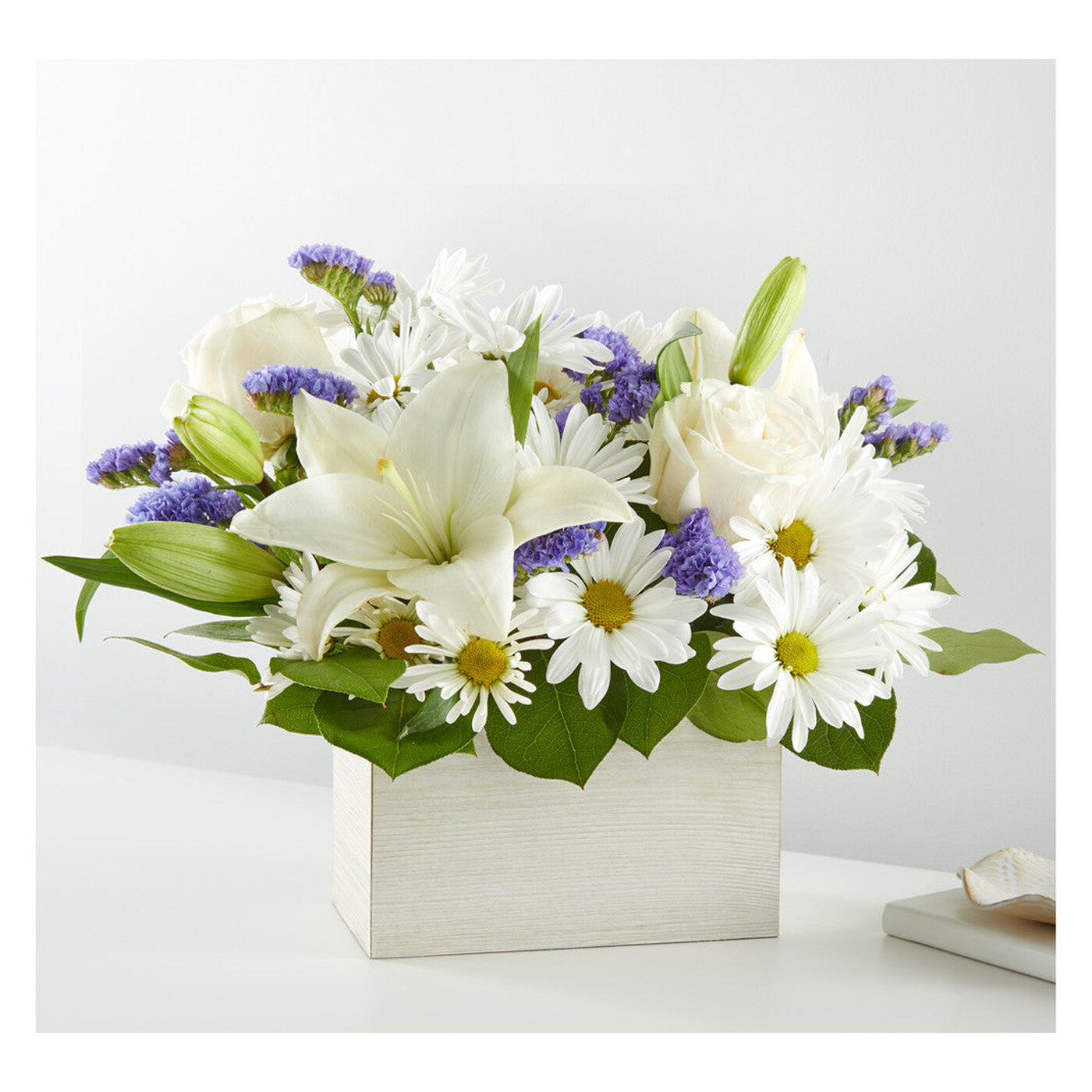 Beyond Blue Box Bouquet arrangement option 2