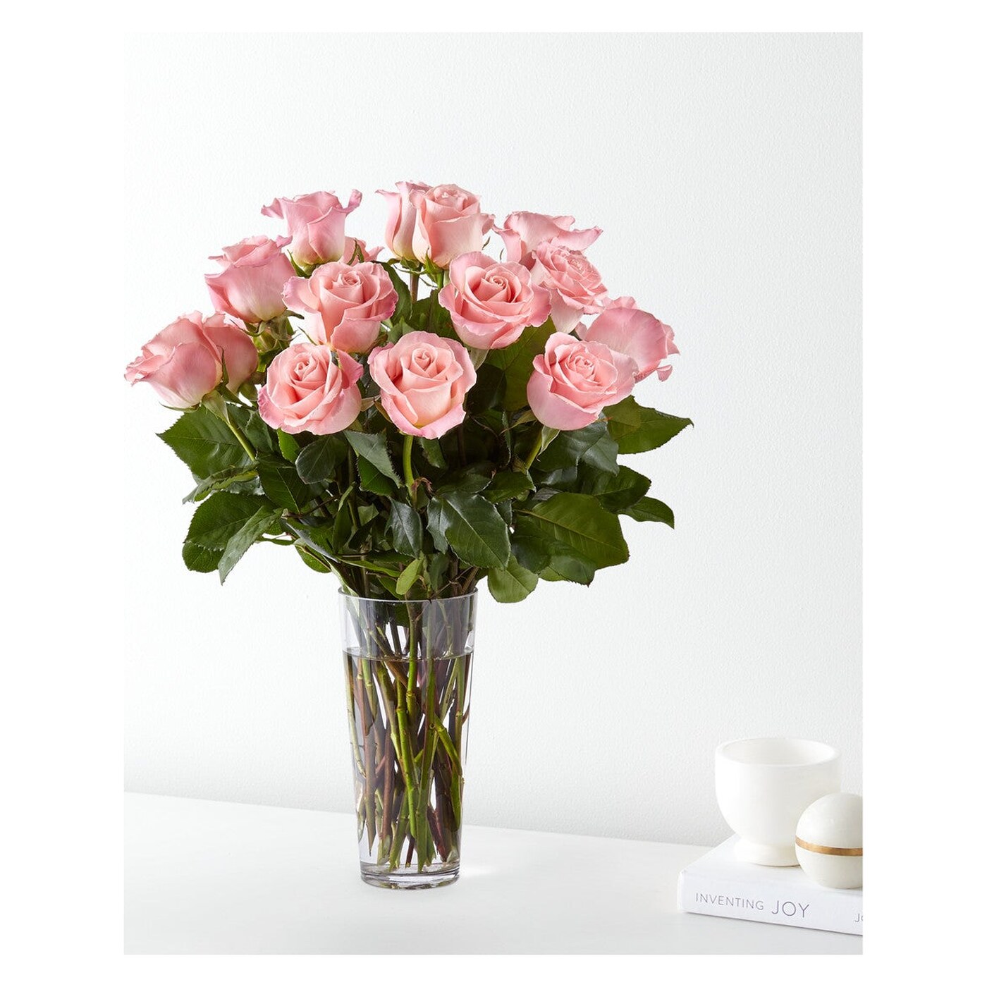 Long Stem Pink Rose Bouquet arrangement option 3