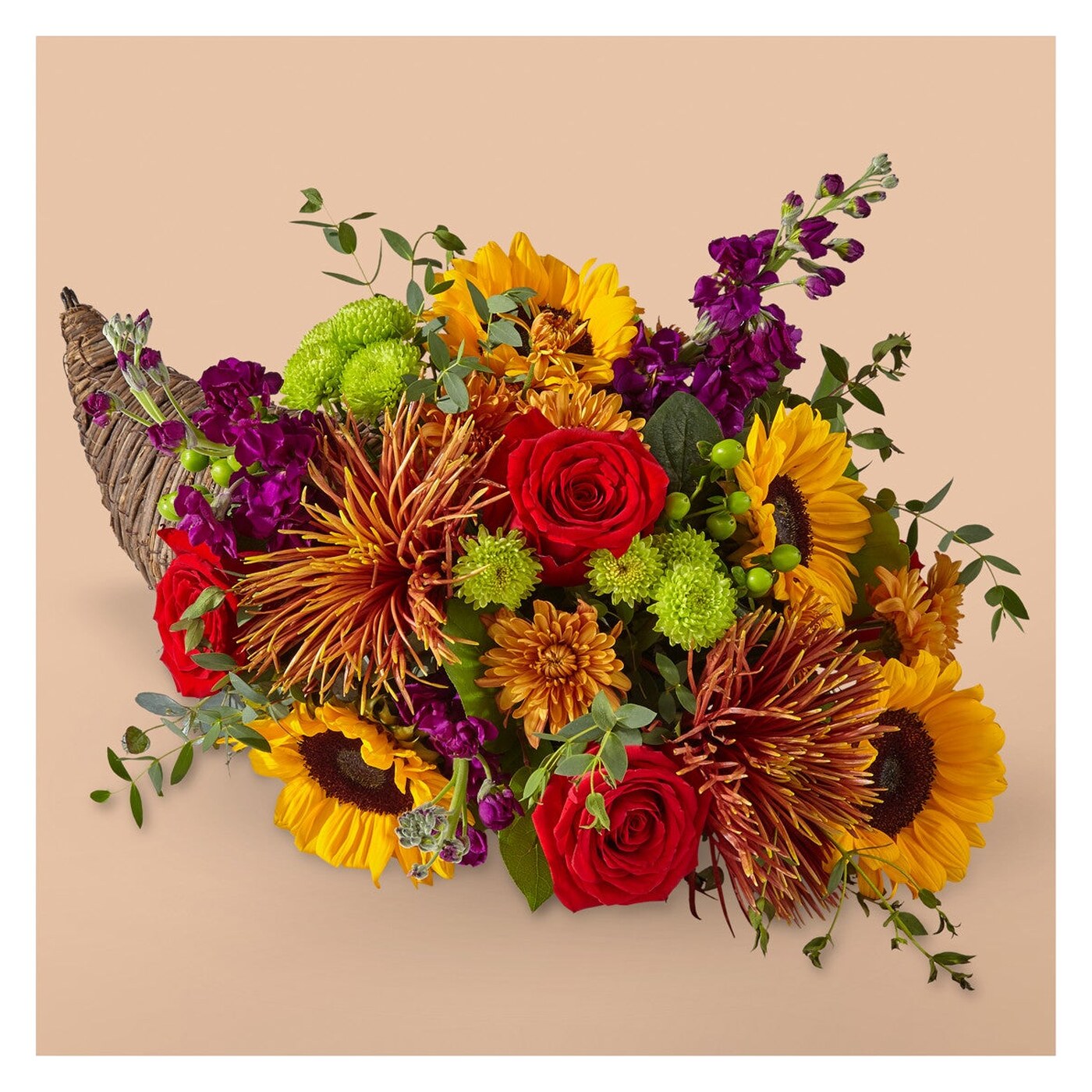 Friendsgiving Cornucopia arrangement option 2
