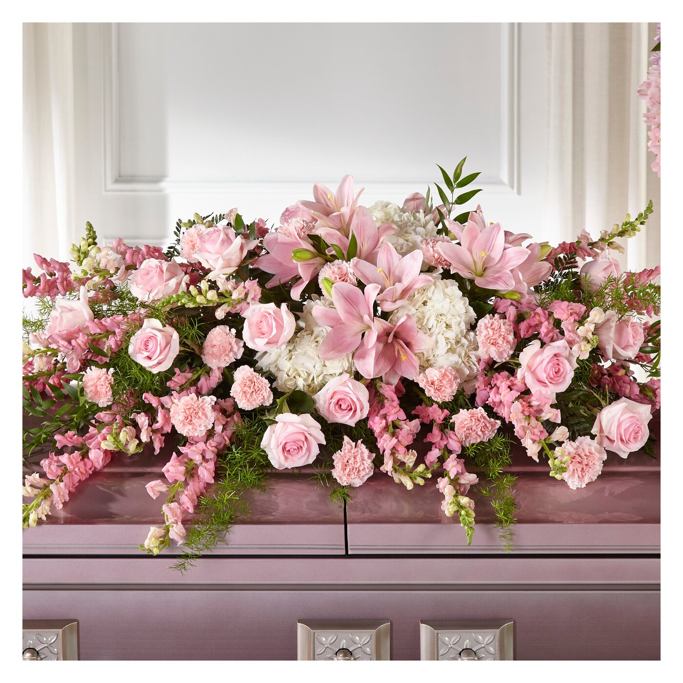 Life & Remembrance Casket Spray flower arrangement