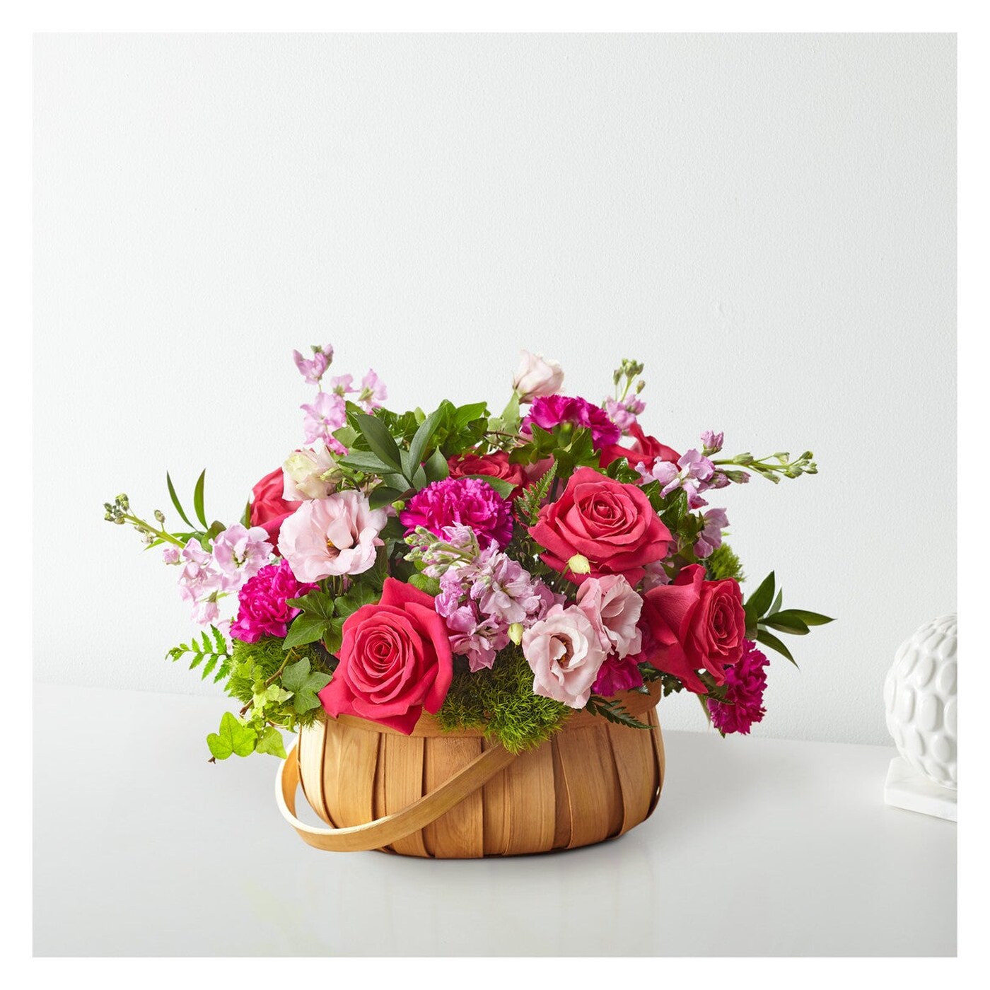 Radiance in Bloom Basket arrangement option 3