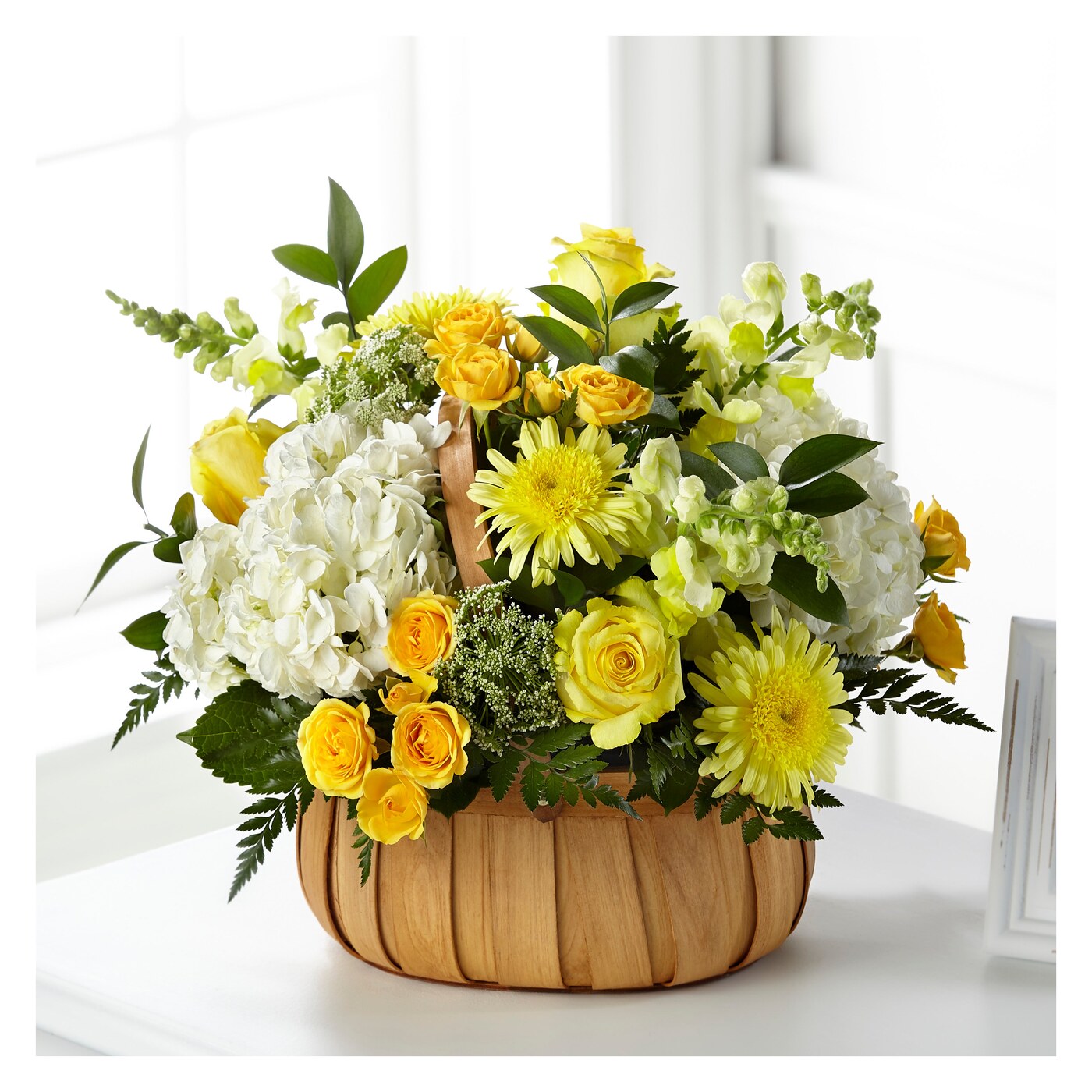 Rustic Remembrance Basket arrangement option 2