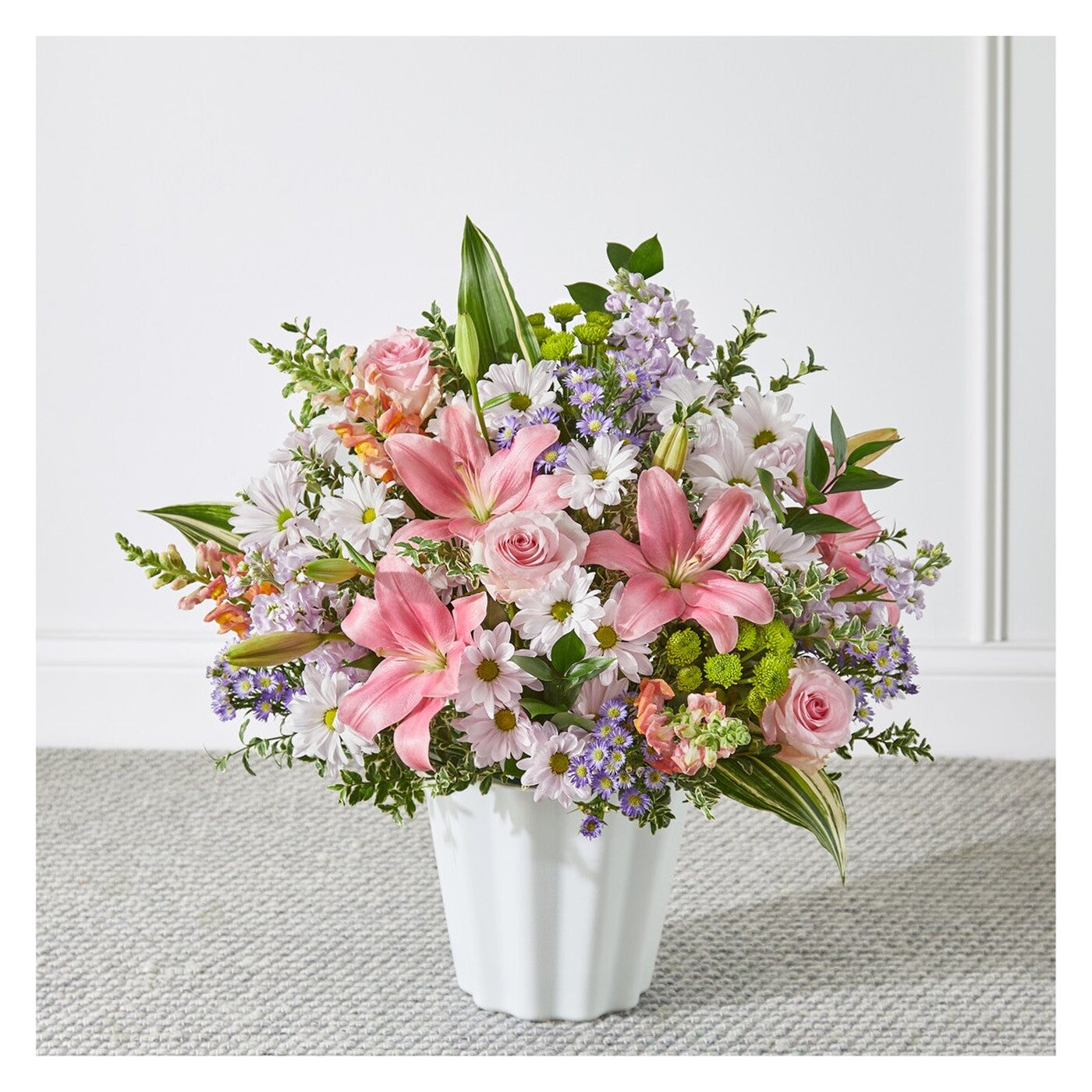 Abundant Compassion Floor Basket flower arrangement