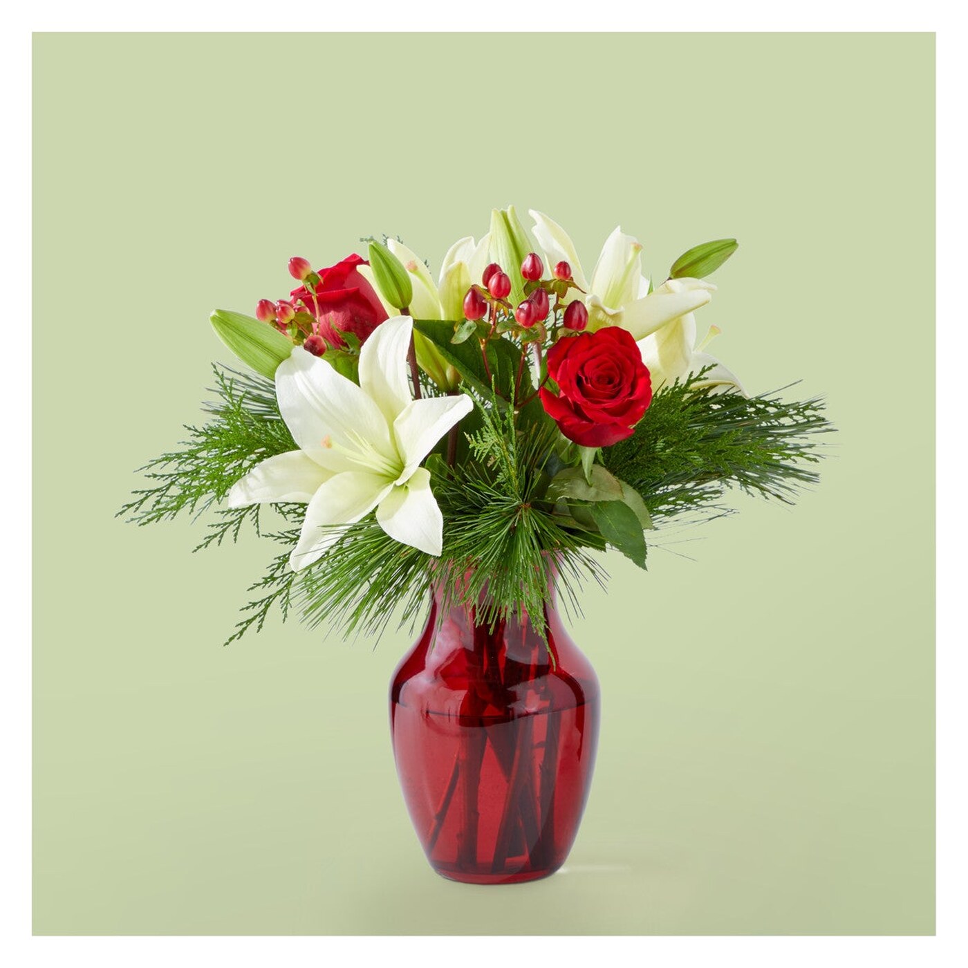 Evergreen Delight Bouquet flower arrangement