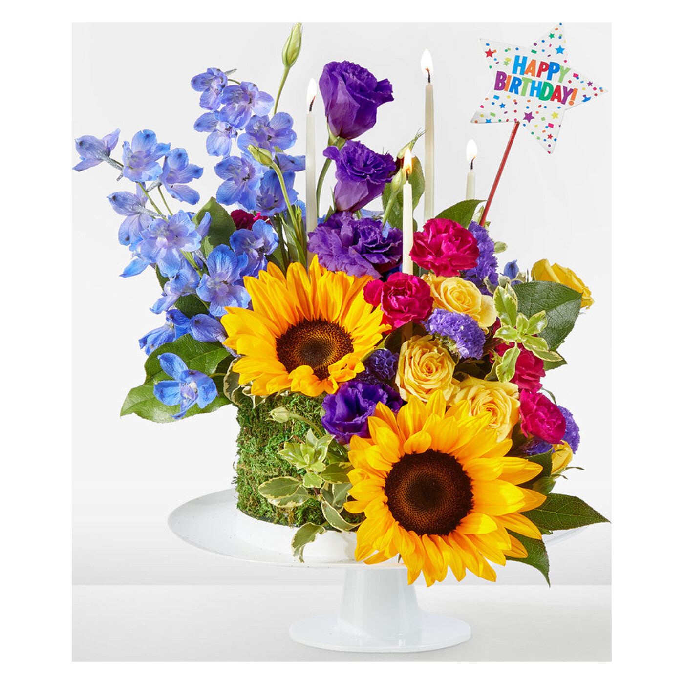 Star of the Day Floral Cake arrangement option 2
