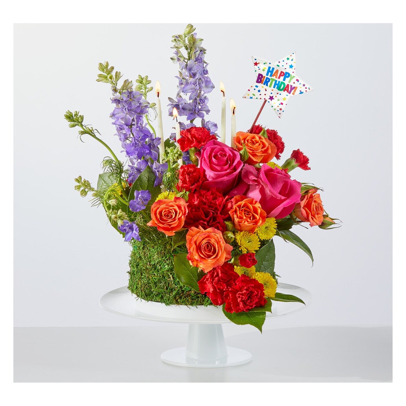 Best Year Yet Floral Cake arrangement option 2